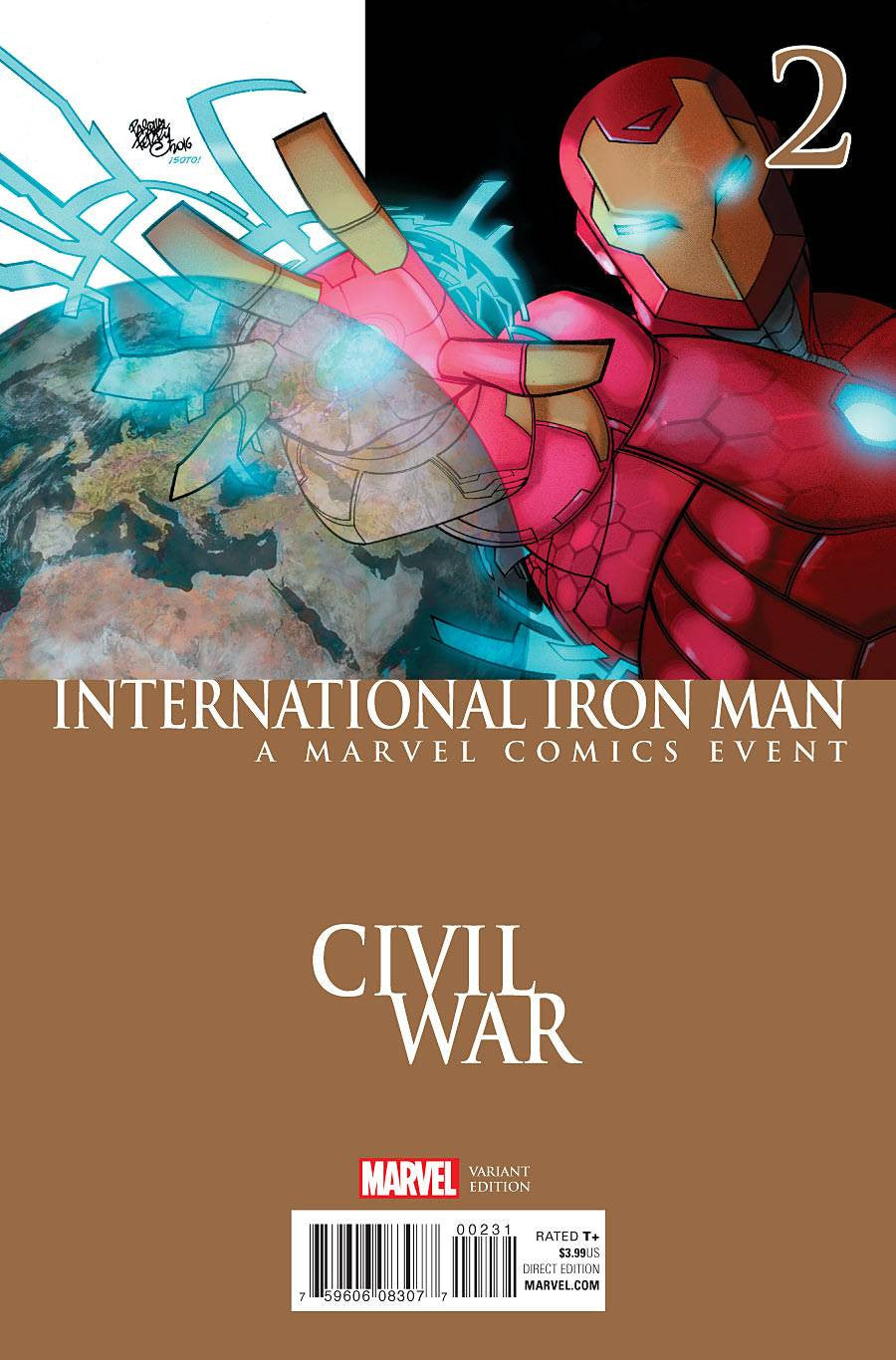 INTERNATIONAL IRON MAN #2 FERRY CIVIL WAR VAR COVER