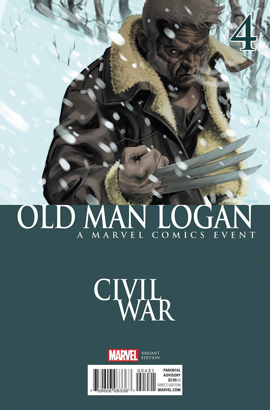 OLD MAN LOGAN #4 ANDRASOFSZKY CIVIL WAR VAR COVER