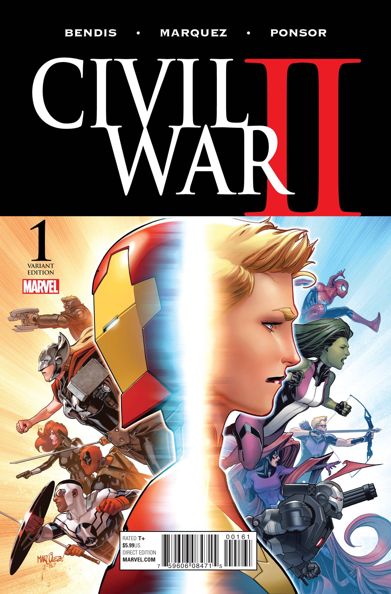 CIVIL WAR II #1 (OF 7) MARQUEZ VAR COVER