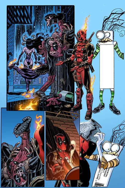 DEADPOOL #12 KOBLISH SECRET COMIC VAR COVER