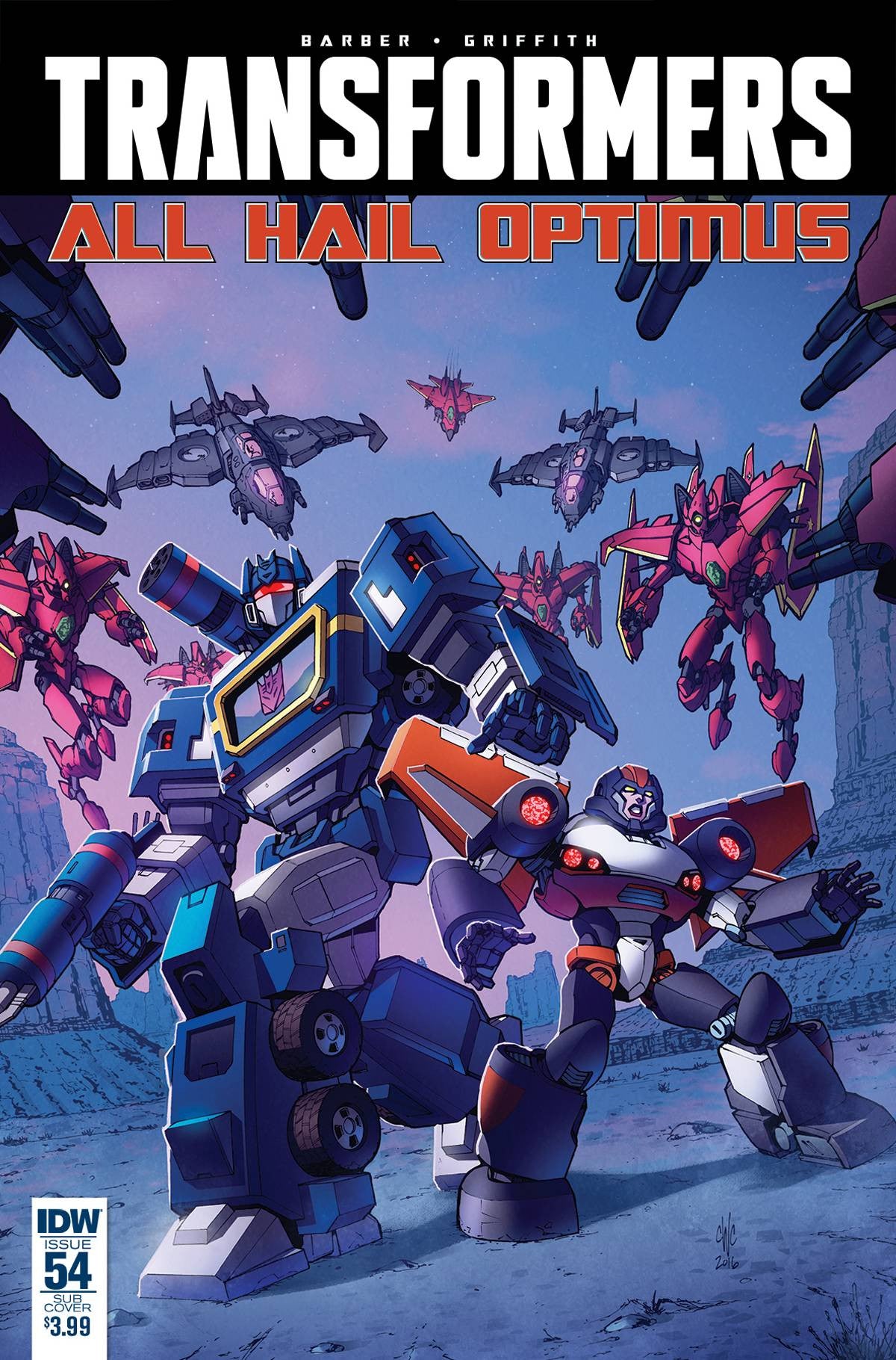 TRANSFORMERS #54 SUBSCRIPTION VARIANT COVER