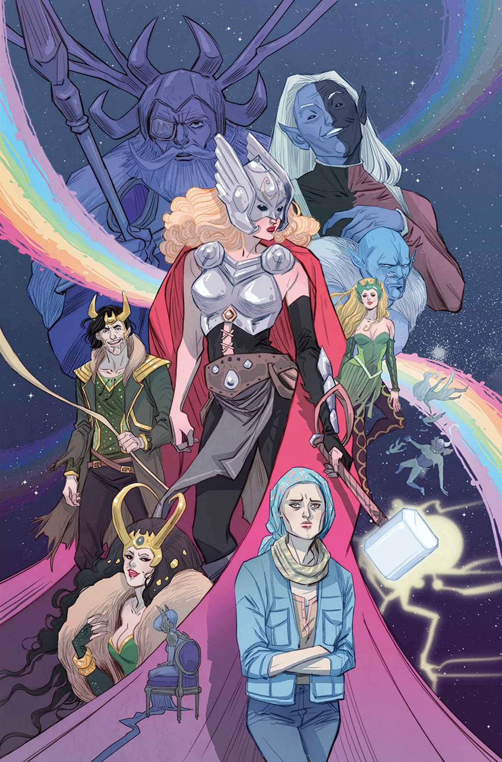 MIGHTY THOR #8 SAUVAGE STORY THUS FAR VAR COVER