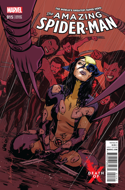 AMAZING SPIDER-MAN #15 LOPEZ DEATH OF X VAR COVER