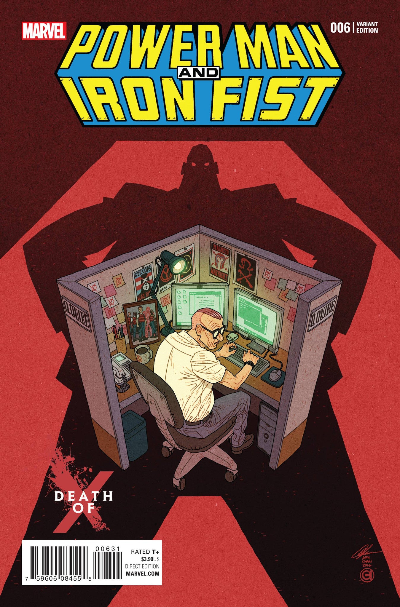 POWER MAN AND IRON FIST #6 CHAN DEATH OF X VAR CW2 COVER