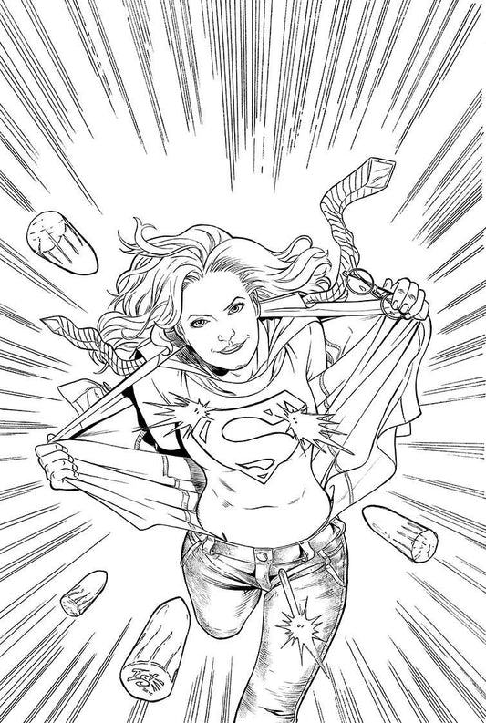 COLOURING DC SUPERGIRL TP COVER