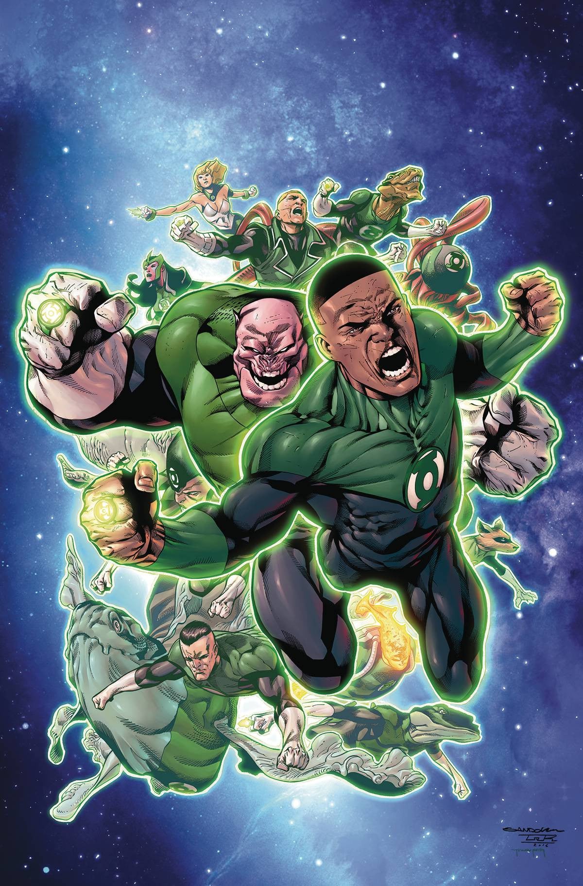 HAL JORDAN AND THE GREEN LANTERN CORPS #2 COVER