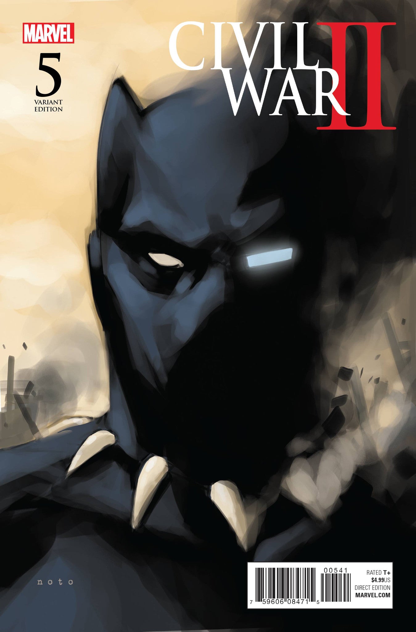 CIVIL WAR II #5 (OF 8) NOTO BLACK PANTHER VAR COVER