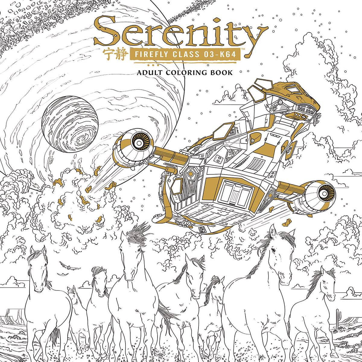 SERENITY ADULT COLOURING BOOK TP COVER