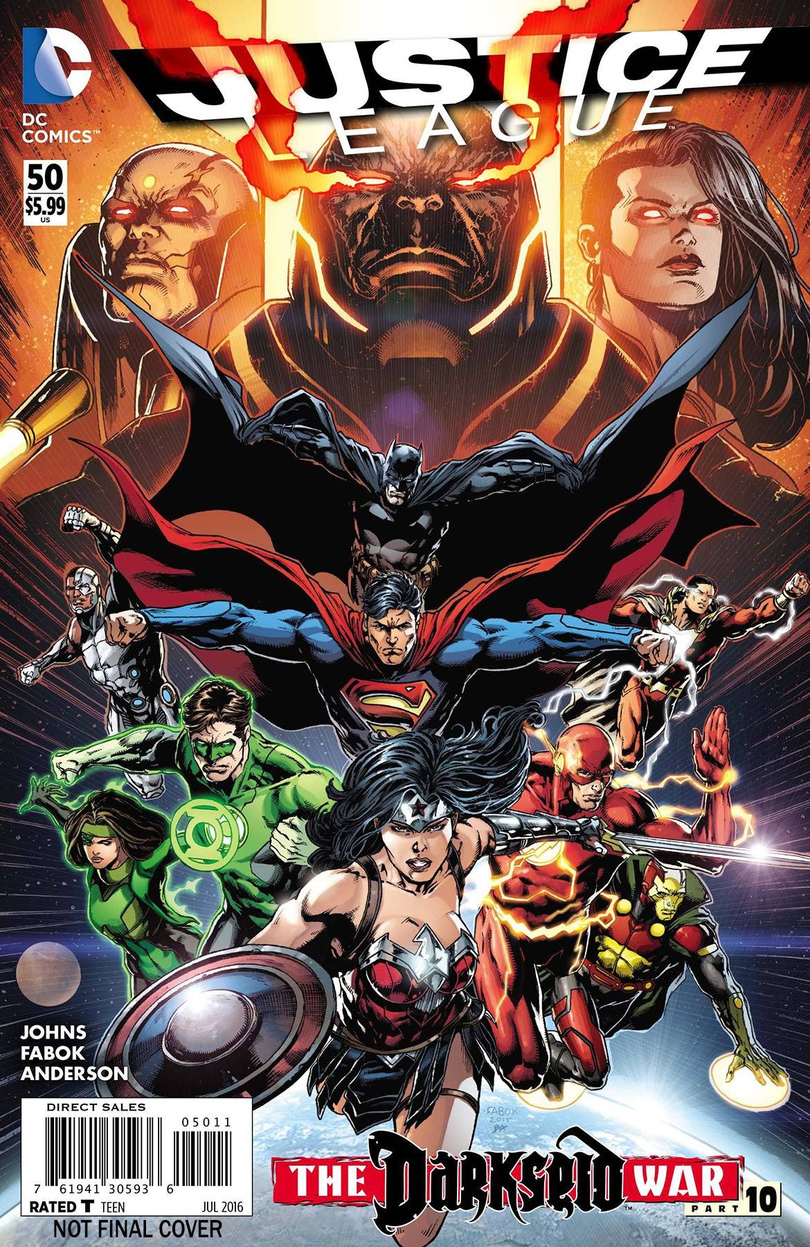 JUSTICE LEAGUE #50 2ND PTG COVER