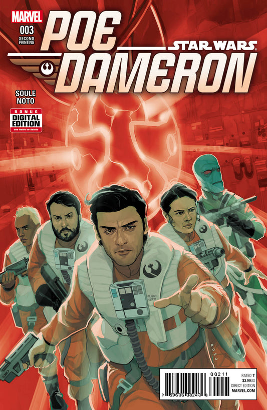 STAR WARS POE DAMERON #3 NOTO 2ND PTG VAR COVER