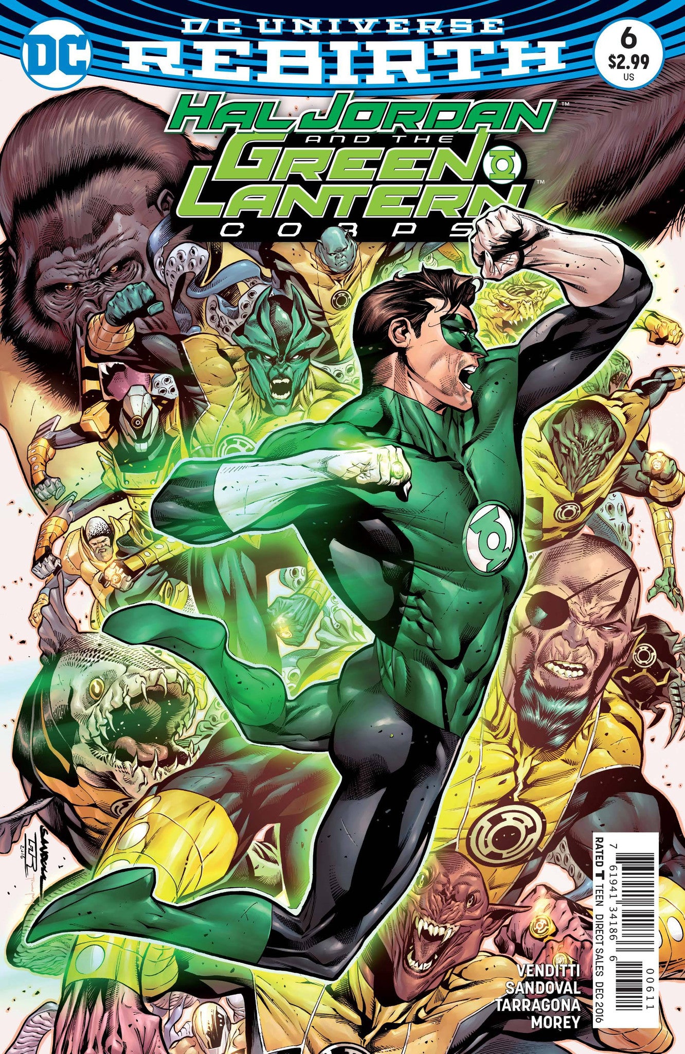 HAL JORDAN AND THE GREEN LANTERN CORPS #6 COVER