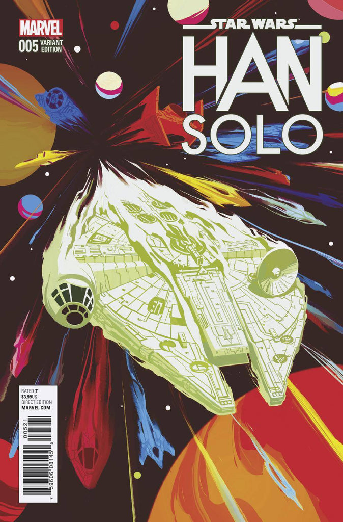 STAR WARS HAN SOLO #5 (OF 5) DEL MUNDO MILLENNIUM FALCON VAR COVER