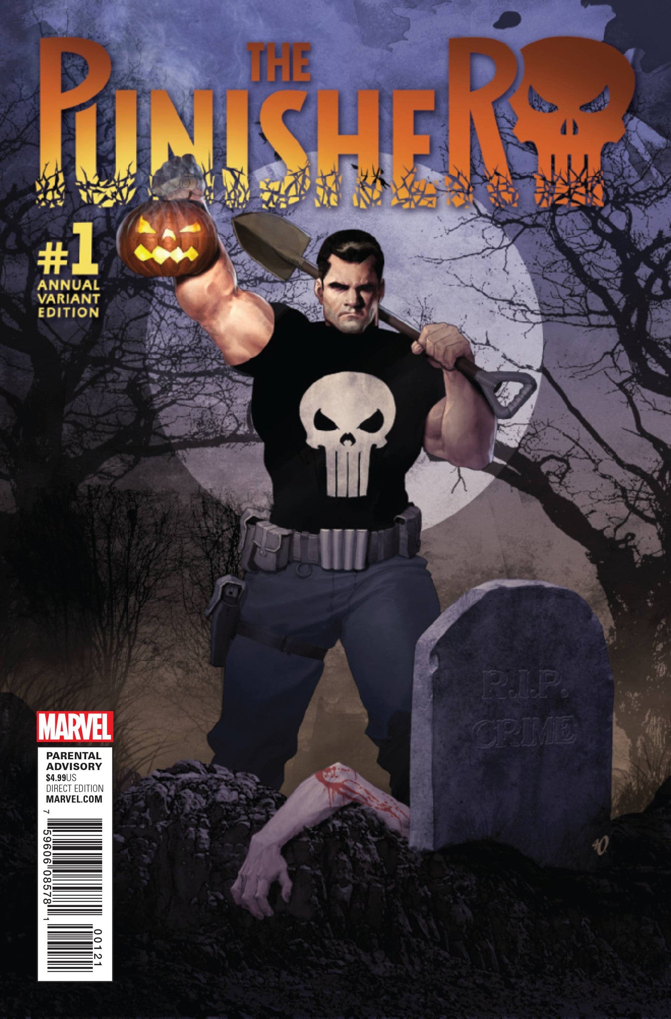 PUNISHER ANNUAL #1 OLIVETTI VAR COVER