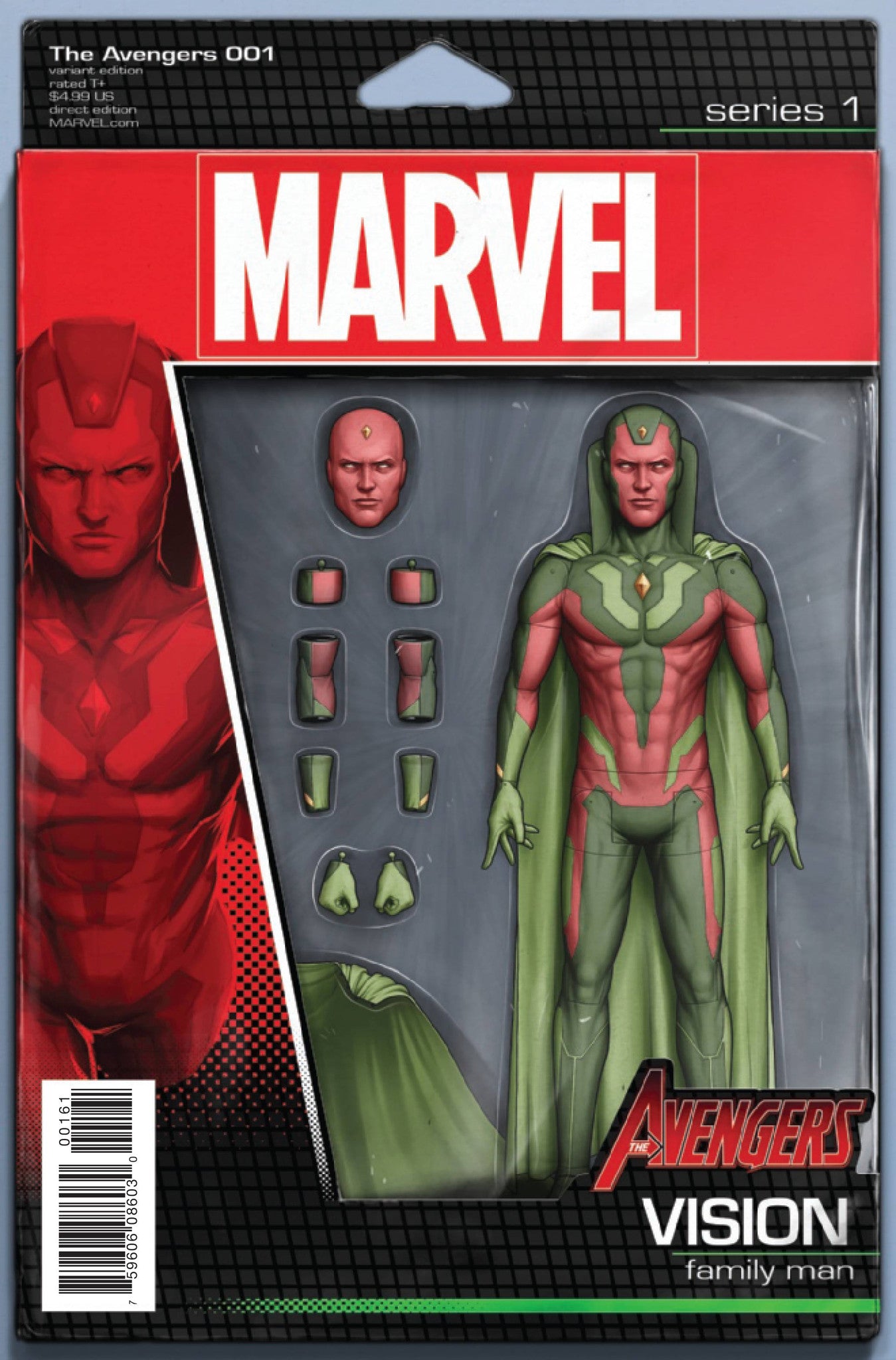 AVENGERS #1 CHRISTOPHER ACTION FIGURE VAR NOW COVER