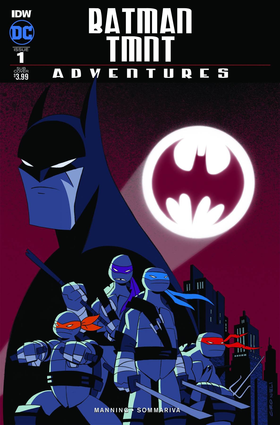 BATMAN TMNT ADVENTURES #1 (OF6) SUBSCRIPTION VAR A COVER