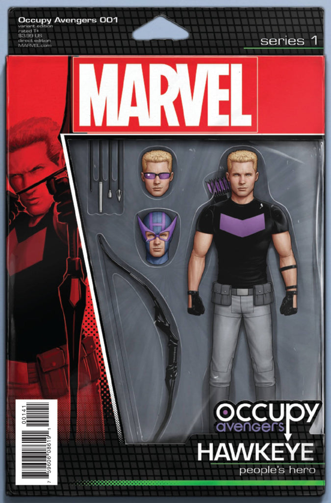OCCUPY AVENGERS #1 CHRISTOPHER ACTION FIGURE VAR NOW COVER