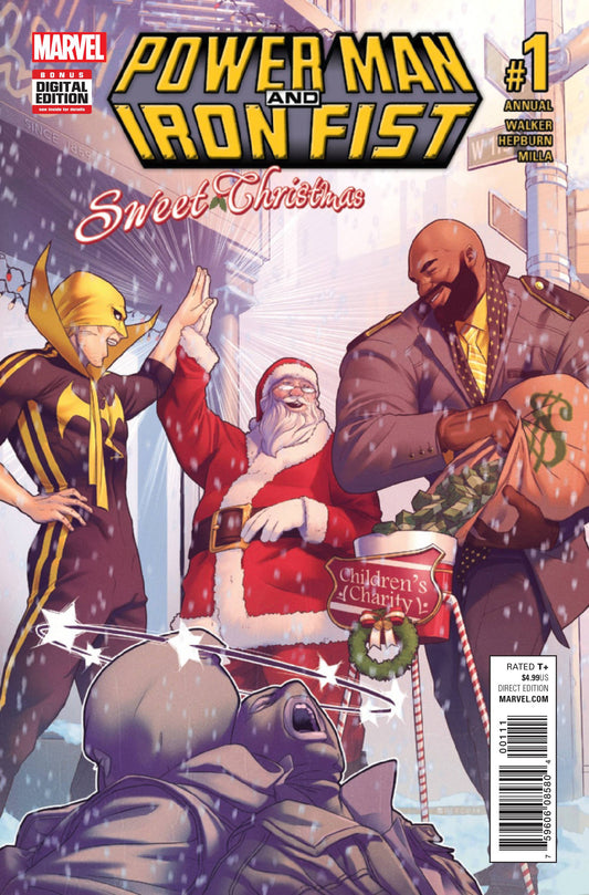 POWER MAN AND IRON FIST SWEET CHRISTMAS ANNUAL #1 COVER