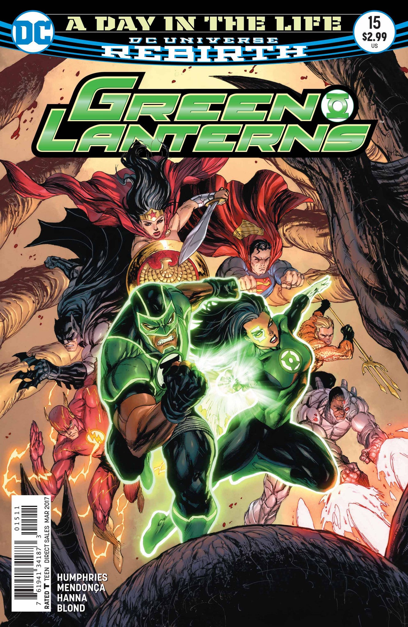 GREEN LANTERNS #15 COVER