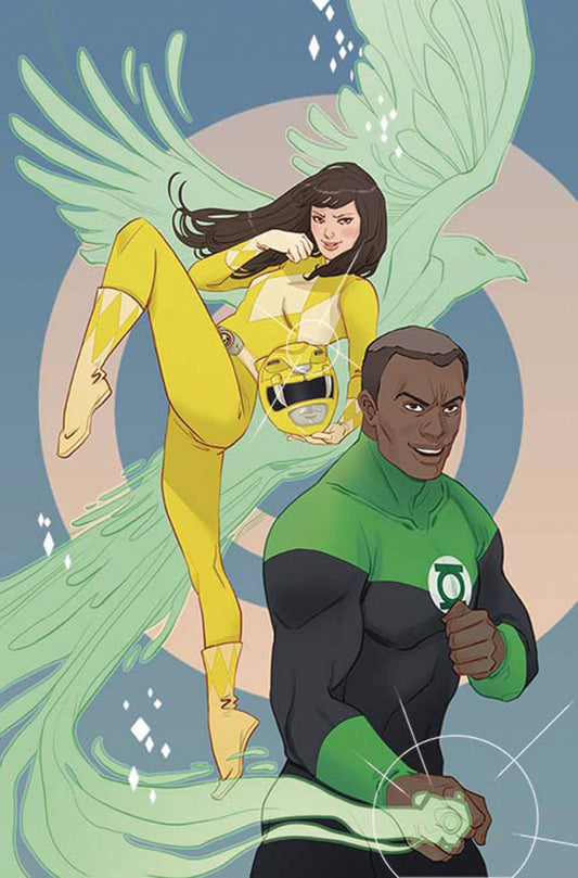 JUSTICE LEAGUE POWER RANGERS #1 (OF 6) GREEN LANTERN YELLOW COVER