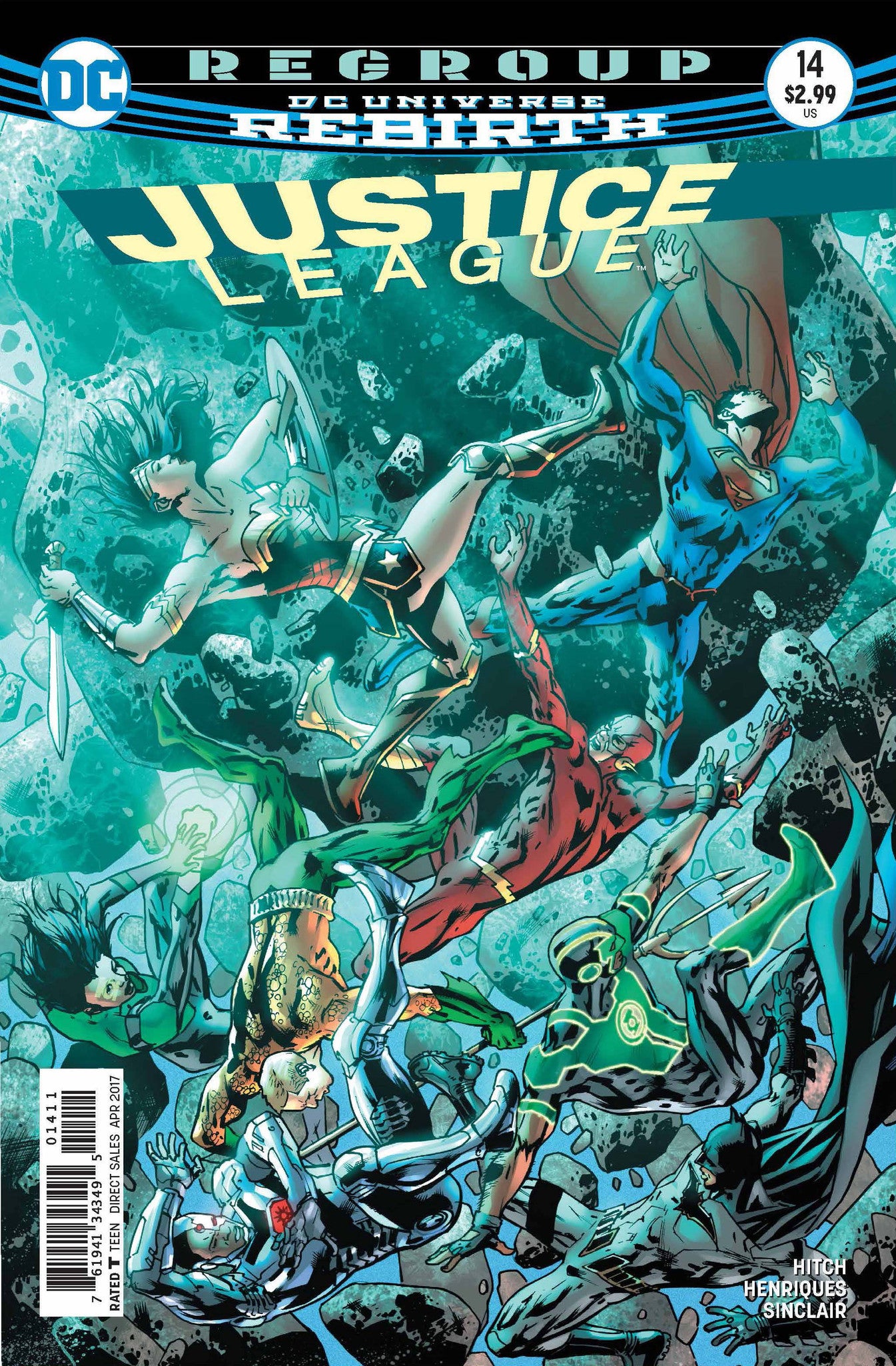JUSTICE LEAGUE #14 COVER