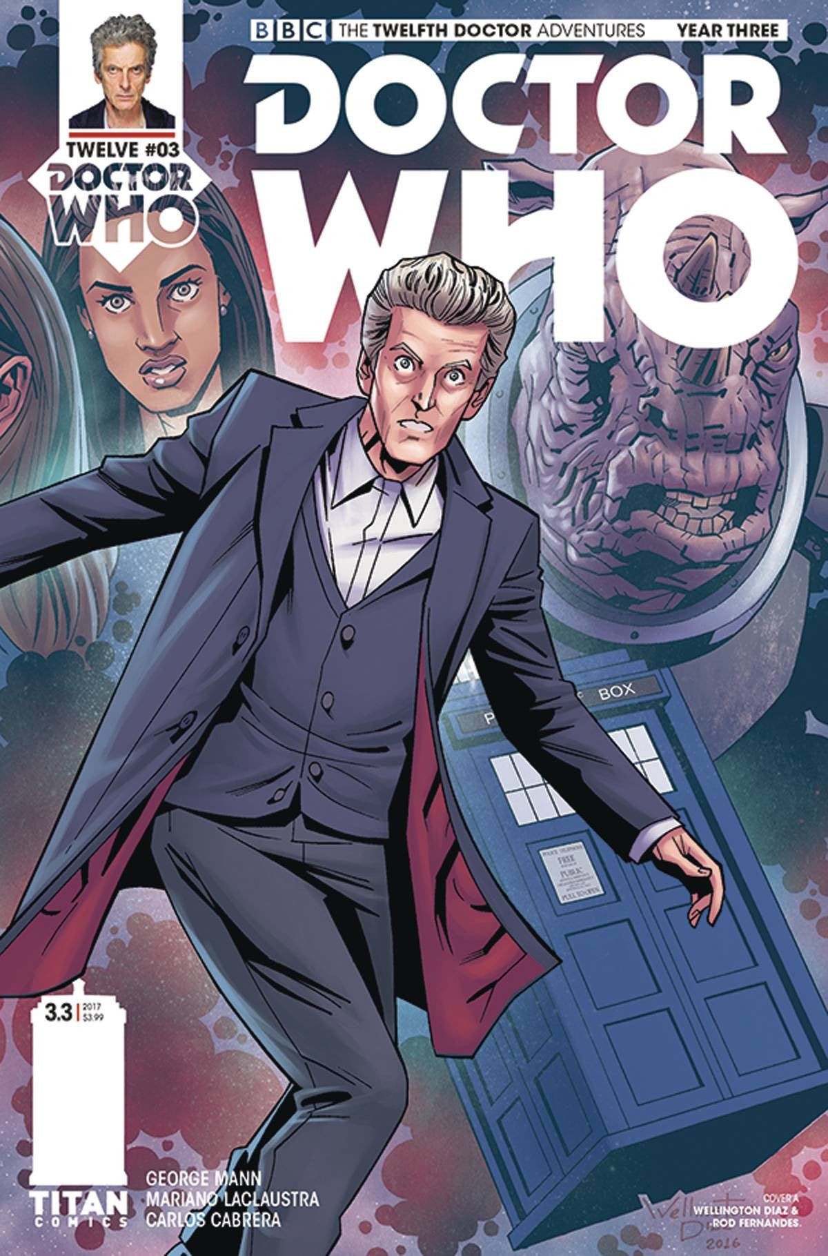 DOCTOR WHO 12TH YEAR THREE #3 CVR A DIAZ COVER