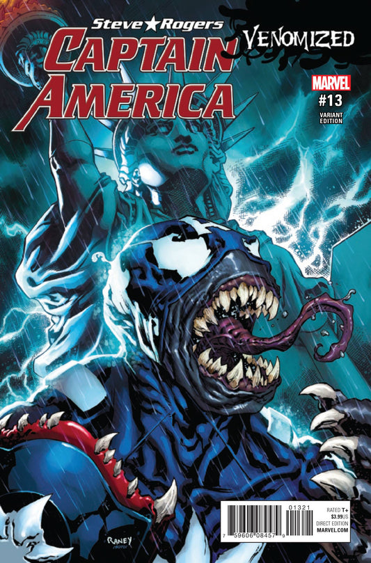 CAPTAIN AMERICA STEVE ROGERS #13 RANEY VENOMIZED VAR COVER