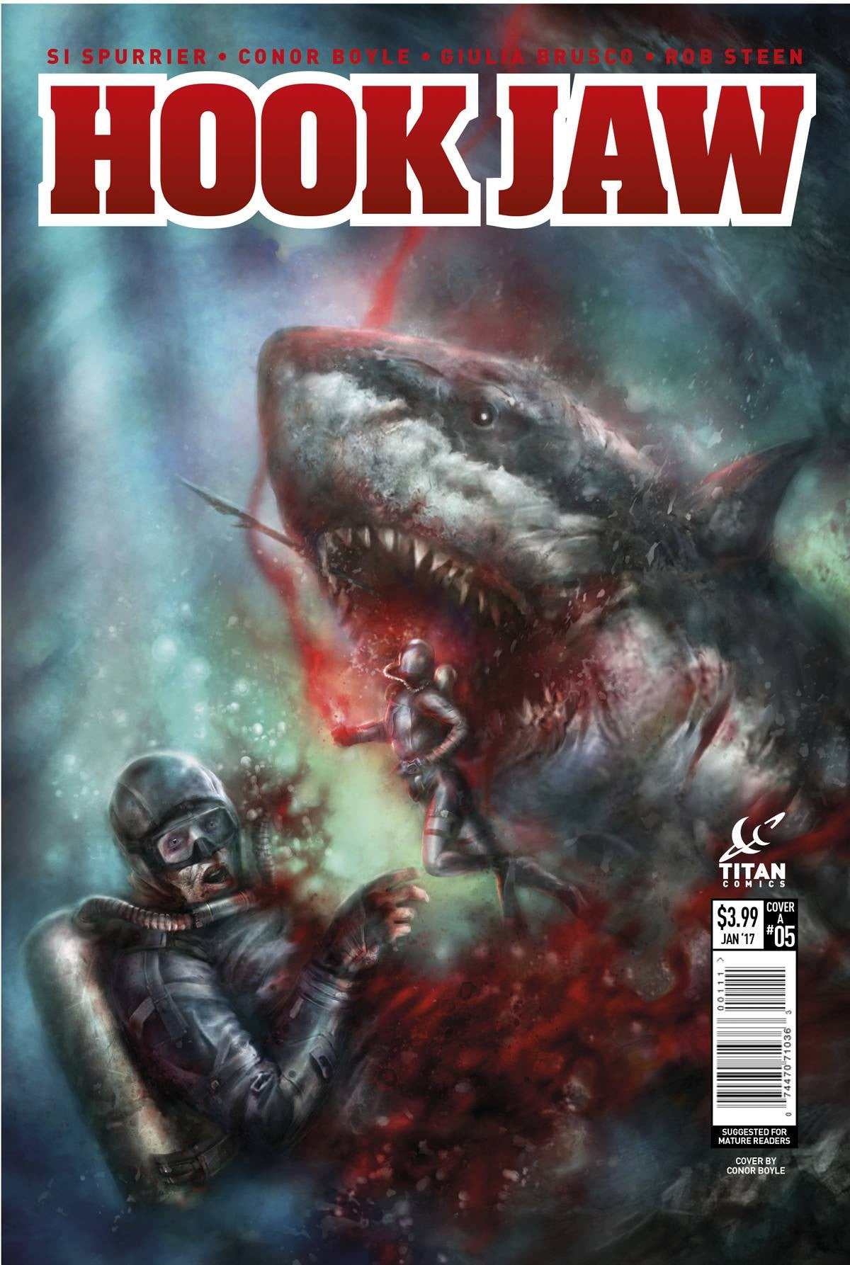 HOOKJAW #5 (OF 5) CVR A PERCIVAL (MR) COVER