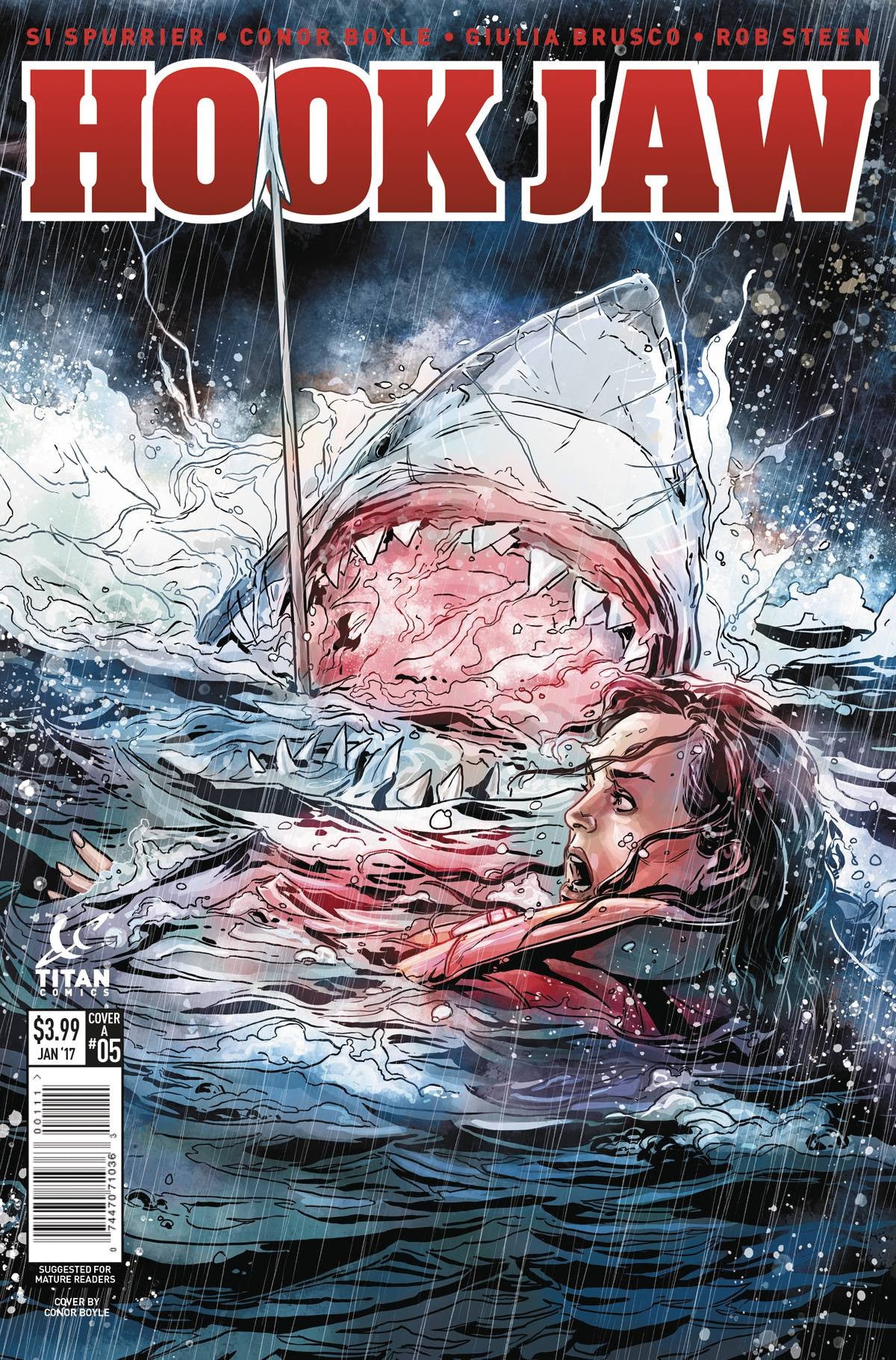 HOOKJAW #5 (OF 5) CVR B LAMING (MR) COVER
