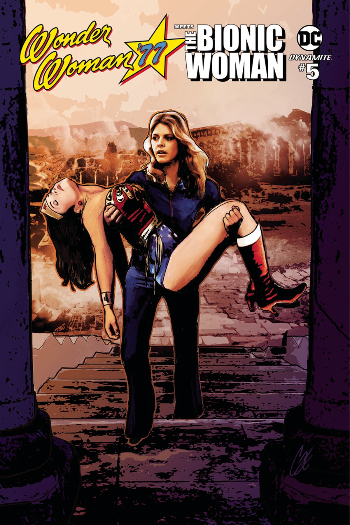 WONDER WOMAN 77 BIONIC WOMAN #5 (OF 6) CVR A STAGGS COVER