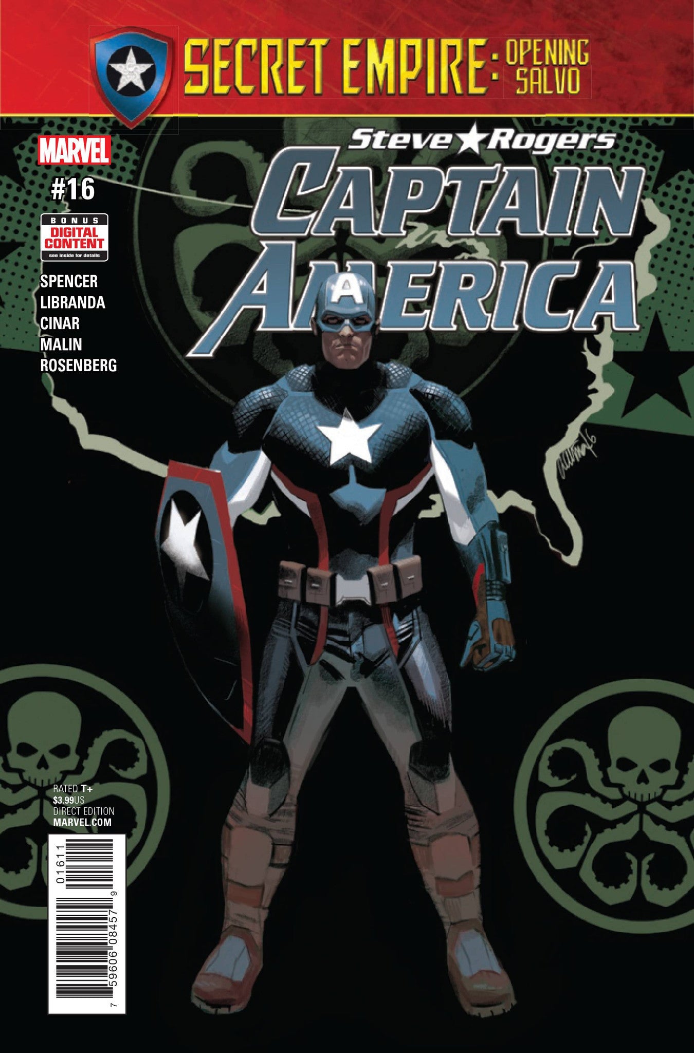 CAPTAIN AMERICA STEVE ROGERS #16 COVER