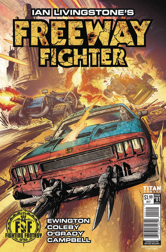 IAN LIVINGSTONES FREEWAY FIGHTER #1 (OF 4) CVR A COLEBY COVER