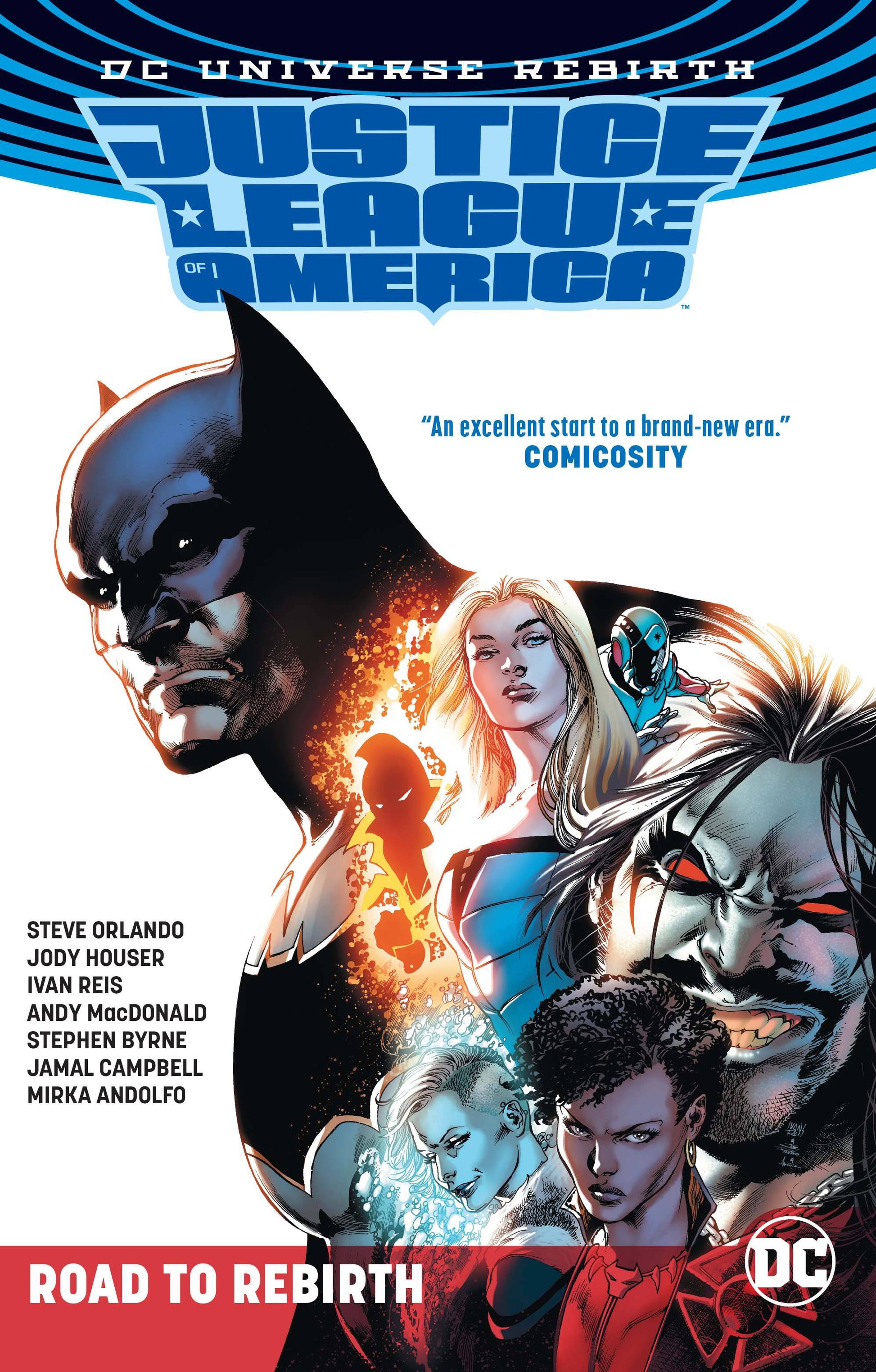 JUSTICE LEAGUE OF AMERICA THE ROAD TO REBIRTH TP COVER