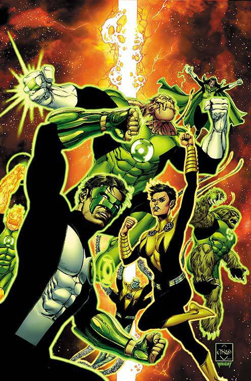HAL JORDAN AND THE GREEN LANTERN CORPS #21 COVER