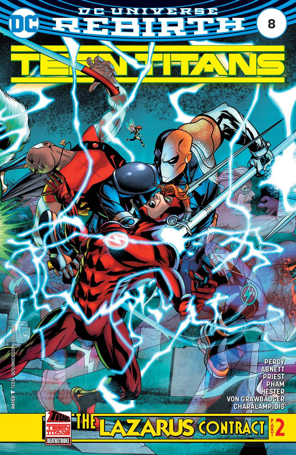 TEEN TITANS #8 (LAZARUS) COVER