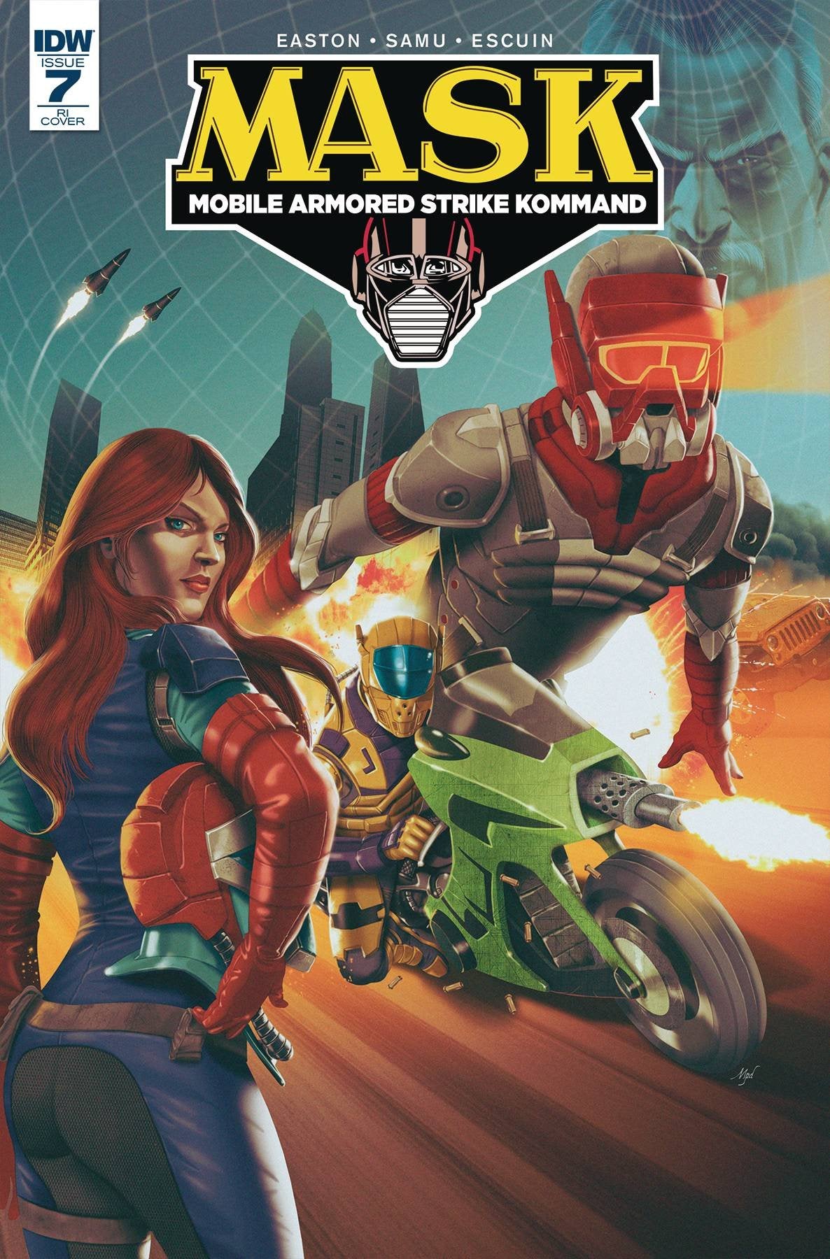 MASK MOBILE ARMORED STRIKE KOMMAND #7 COVER