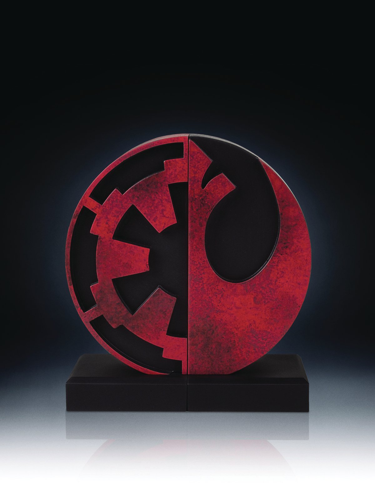 SW IMPERIAL REBEL LOGO BOOKENDS