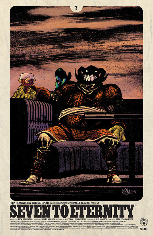 SEVEN TO ETERNITY #7 CVR A HARREN & HOLLINGSWORTH COVER