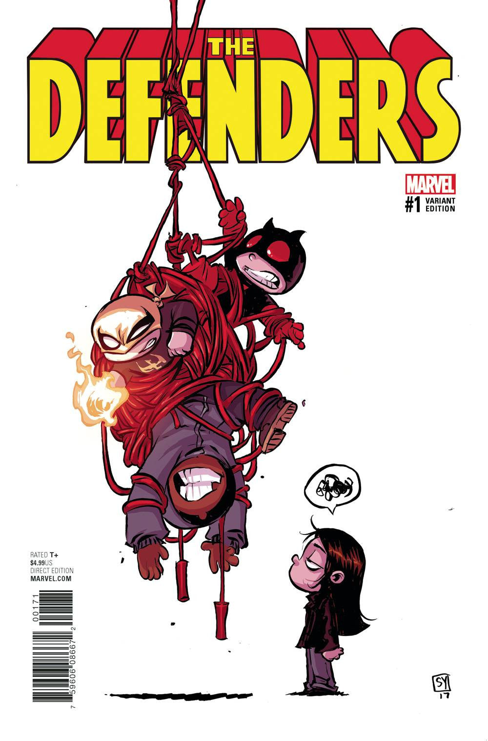 DEFENDERS #1 YOUNG VAR COVER