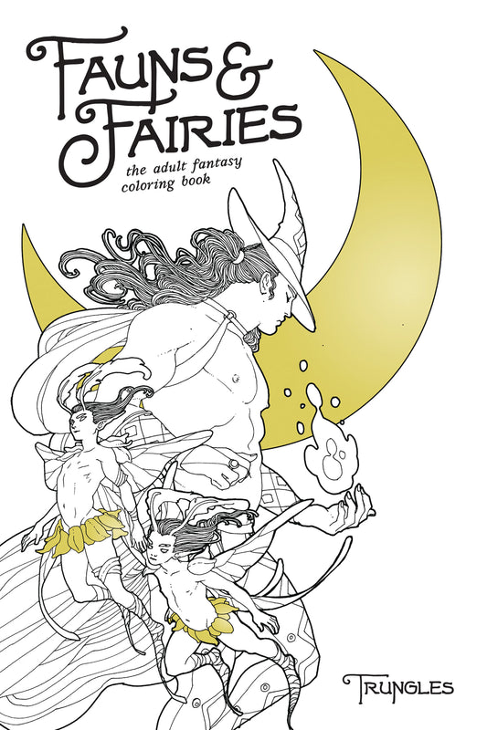 FAUNS AND FAIRIES ADULT COLORING BOOK (MR) COVER