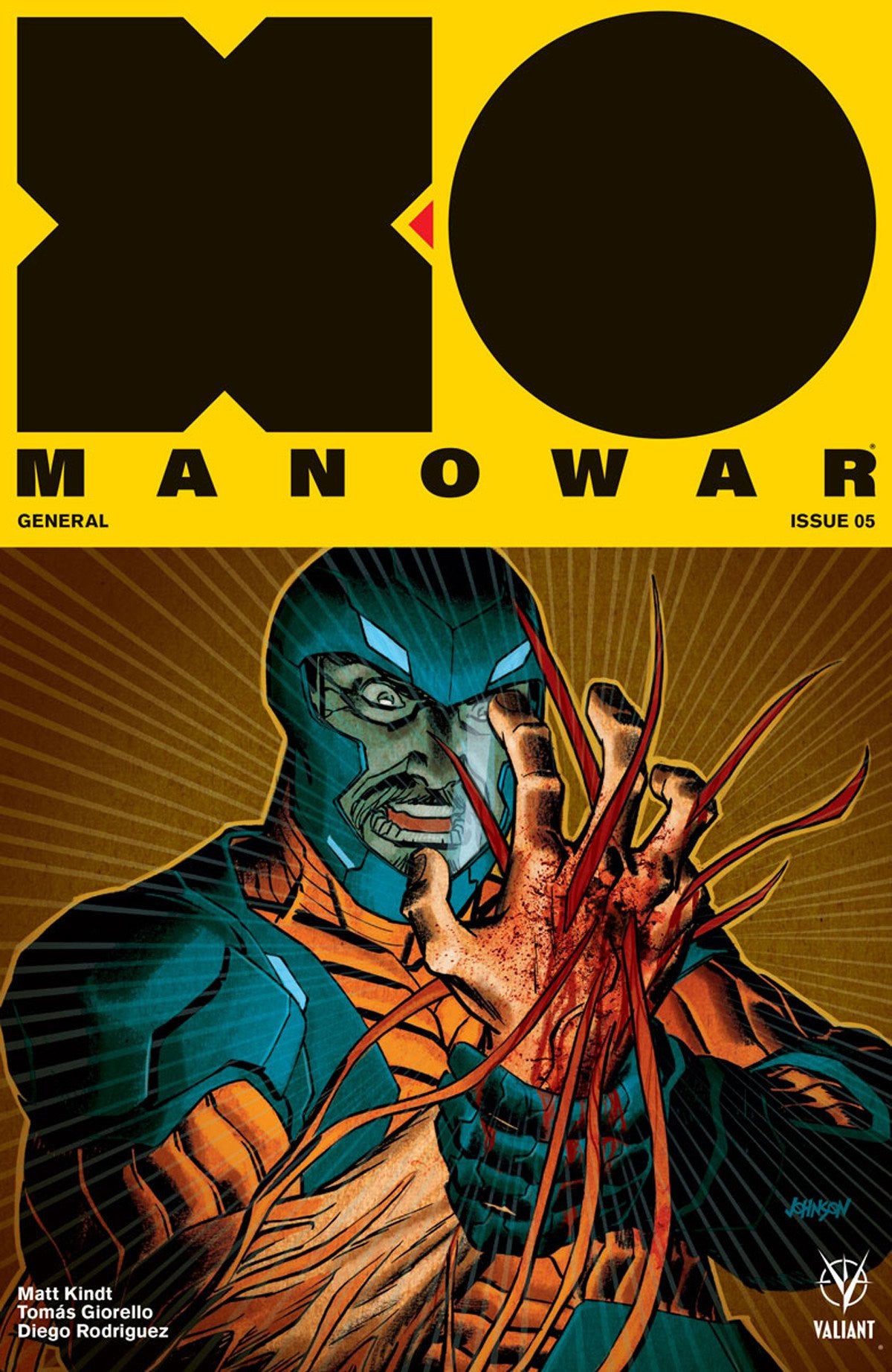 X-O MANOWAR (2017) #5 CVR B JOHNSON COVER