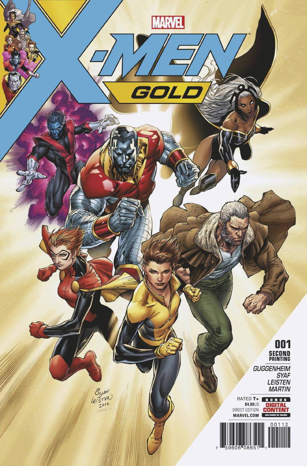 X-MEN GOLD #1 SYAF 2ND PTG VAR COVER