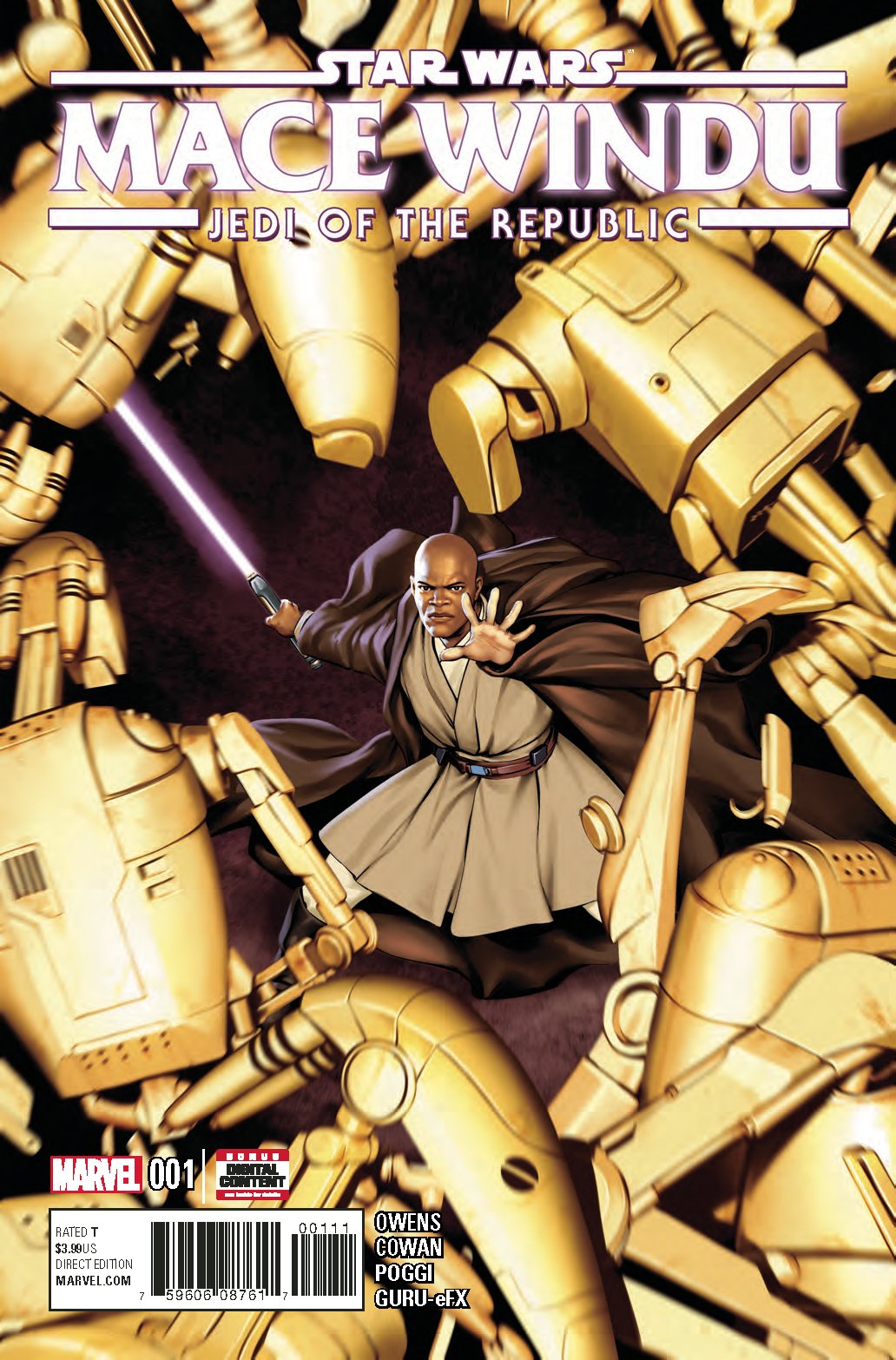 STAR WARS JEDI REPUBLIC MACE WINDU #1 (OF 5) COVER
