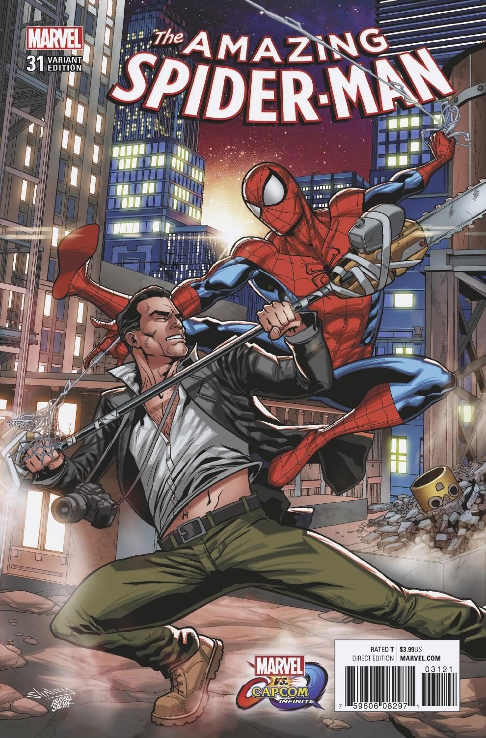 AMAZING SPIDER-MAN #31 SLINEY MARVEL VS CAPCOM VAR COVER