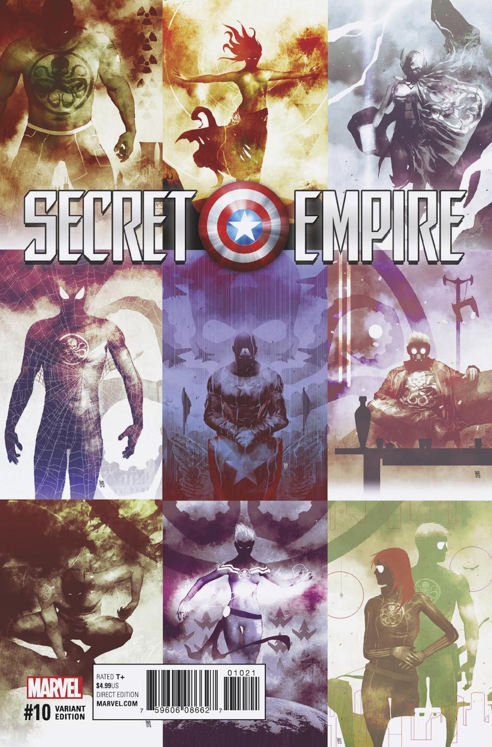 SECRET EMPIRE #10 (OF 10) SORRENTINO HYDRA HEROES VAR SE COVER