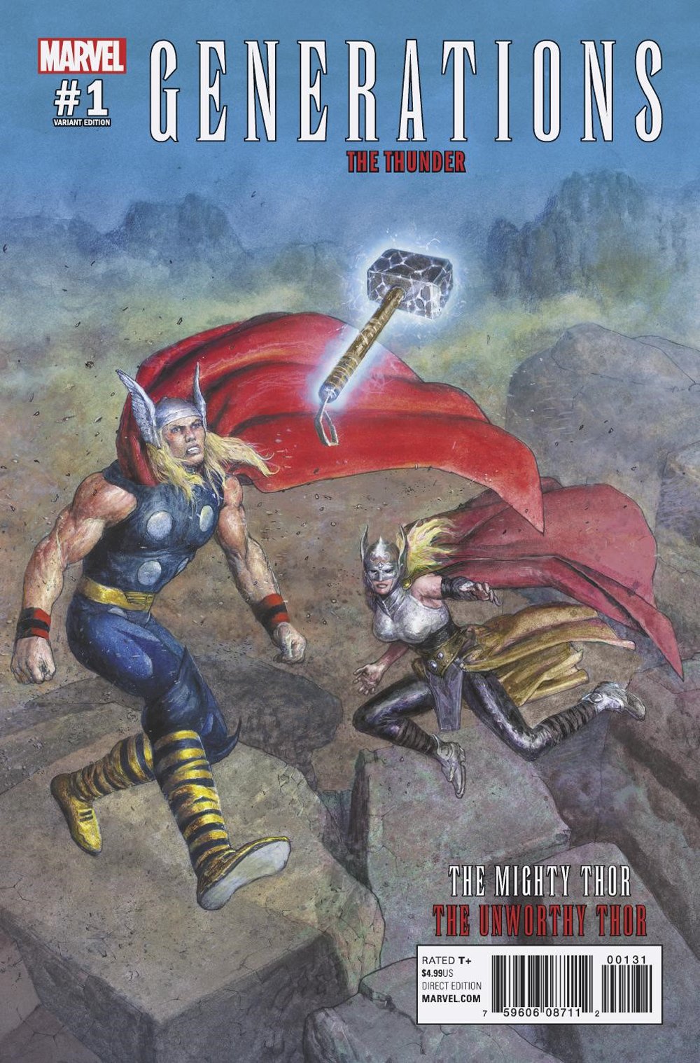 GENERATIONS UNWORTHY THOR & MIGHTY THOR #1 PASTORAS VAR COVER