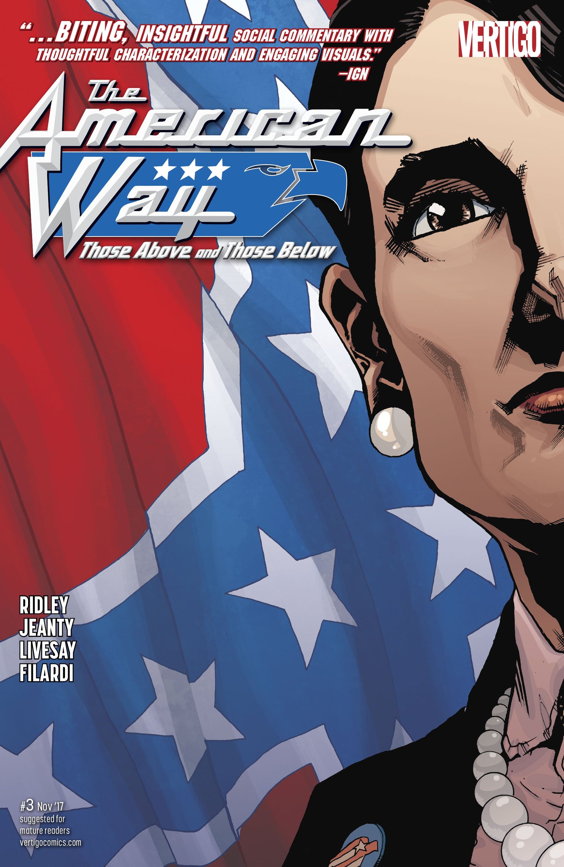 AMERICAN WAY THOSE ABOVE AND BELOW #3 (OF 6) (MR) COVER