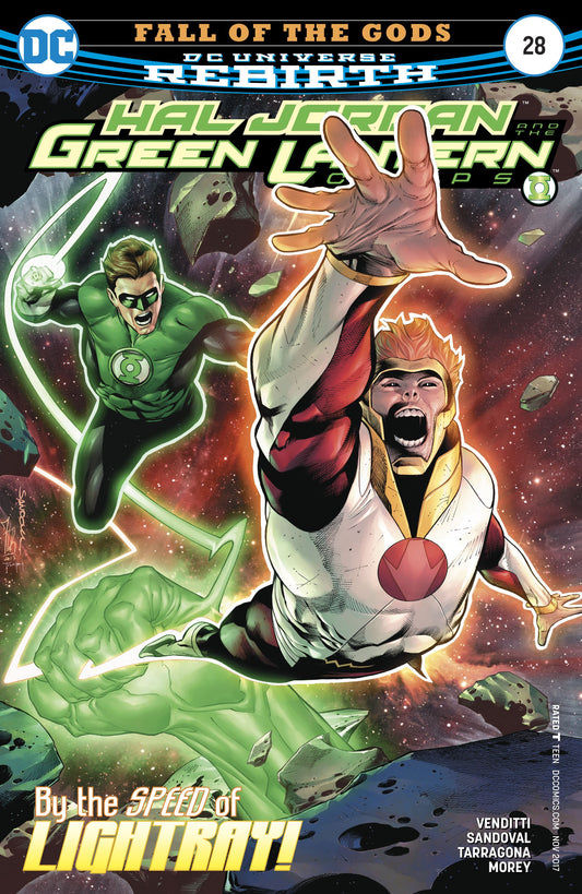 HAL JORDAN AND THE GREEN LANTERN CORPS #28 COVER