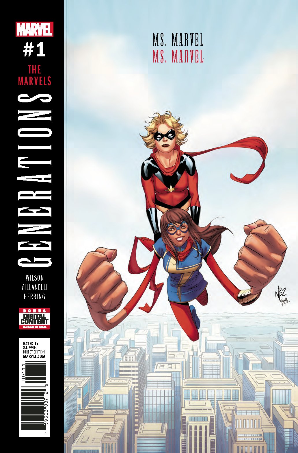 GENERATIONS MS MARVEL & MS MARVEL #1 COVER