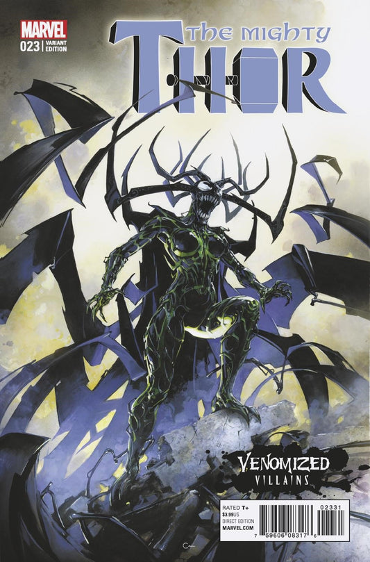 MIGHTY THOR #23 CRAIN VENOMIZED HELA VAR COVER
