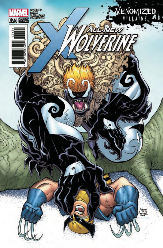 ALL NEW WOLVERINE #24 VENOMIZED SABRETOOTH VAR COVER